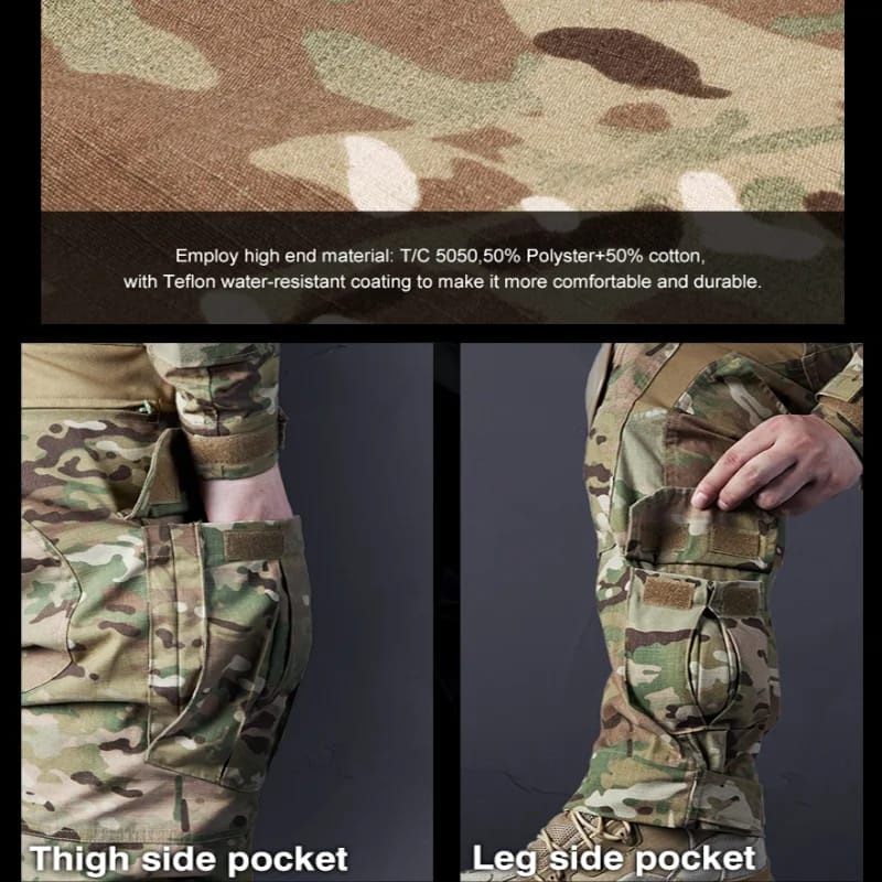Pantaloni tactici camuflaj G3