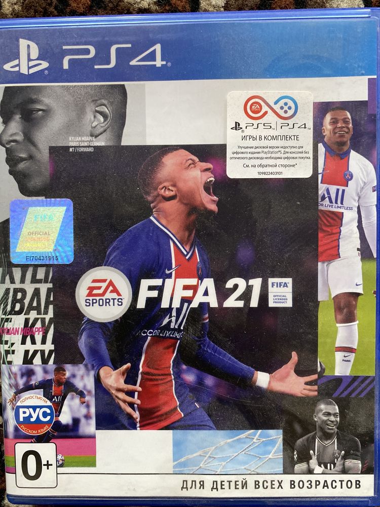Fifa 21 PS4 идеальное состояние диска. Торга нет