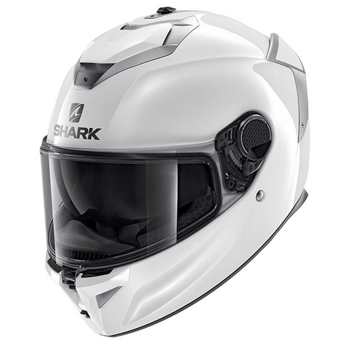 Мото каска Shark Spartan GT Blank WHU писта мотор пистов мотор шлем