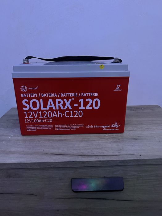 Vand 2x bateri 12/120Ah xunzel aporape noi plus manual de instructiuni