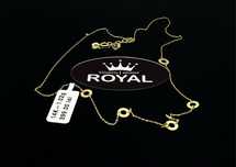 Bijuteria Royal lant din aur 14k 1.02 gr