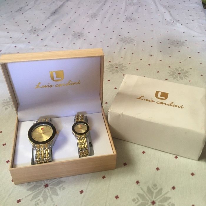 Ceas dama și barbatiLuis Cardini His & Hers Stainless Steel Brand