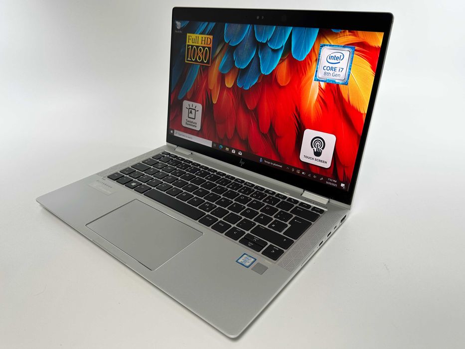 Laptop HP Intel i7 16 gb ram 13.3 inch Touch TabletMode Garantie 1 an
