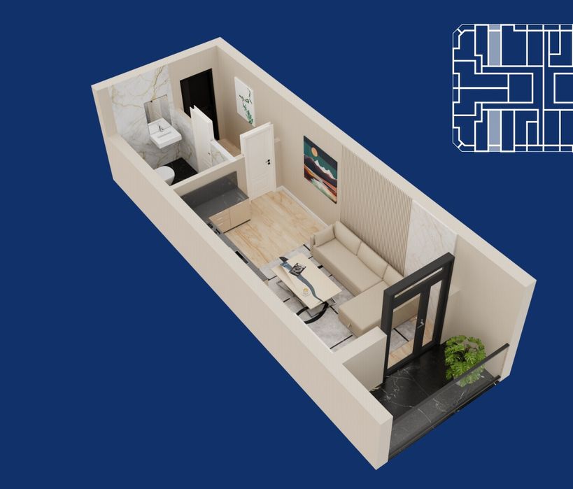 1 xona 32 kv uy kadastrli