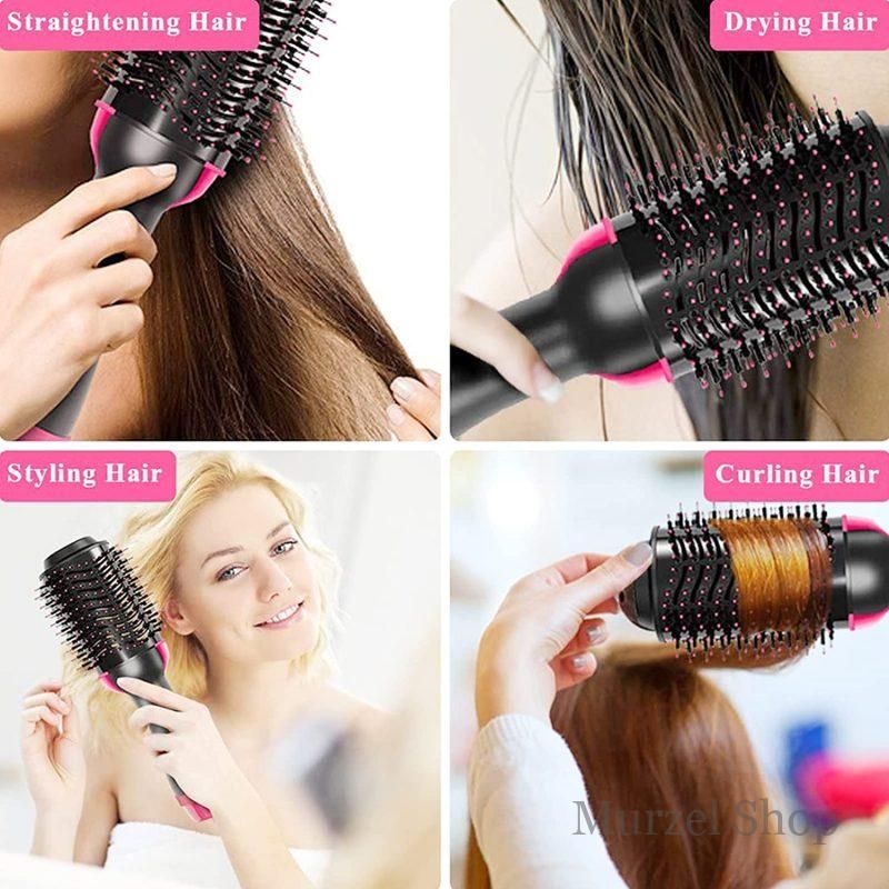 НЕМСКИ Електрическа четка за коса, четка сеш – VolumeBrush + ЛЕД ФЕНЕР