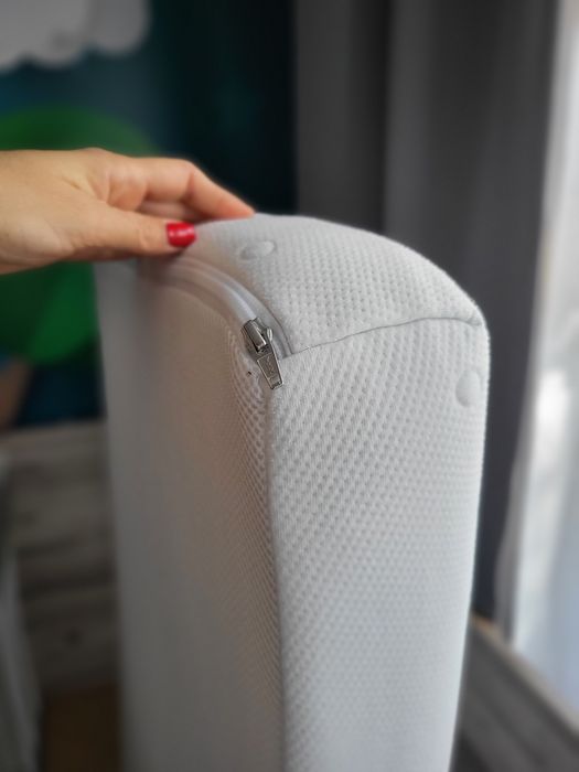 Детско дървено креватче с люлеещ механизъм + подарък Матрак