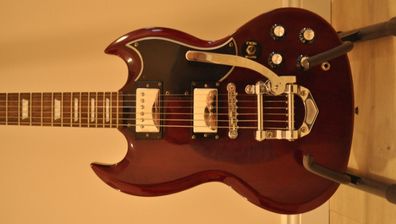 Epiphone by Gibson SG '61 reissue cu Bigsby si DiMarzio PAF (Korea'02)