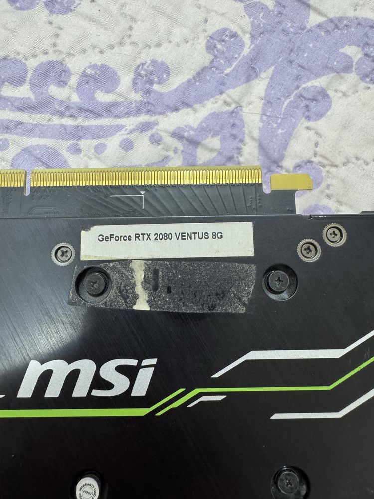 Видеокарта MSI GeForce RTX 2080 VENTUS 8G
