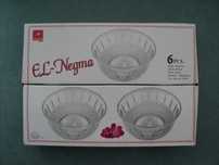 Set 6 boluri din sticla El-Negma (Egipt)