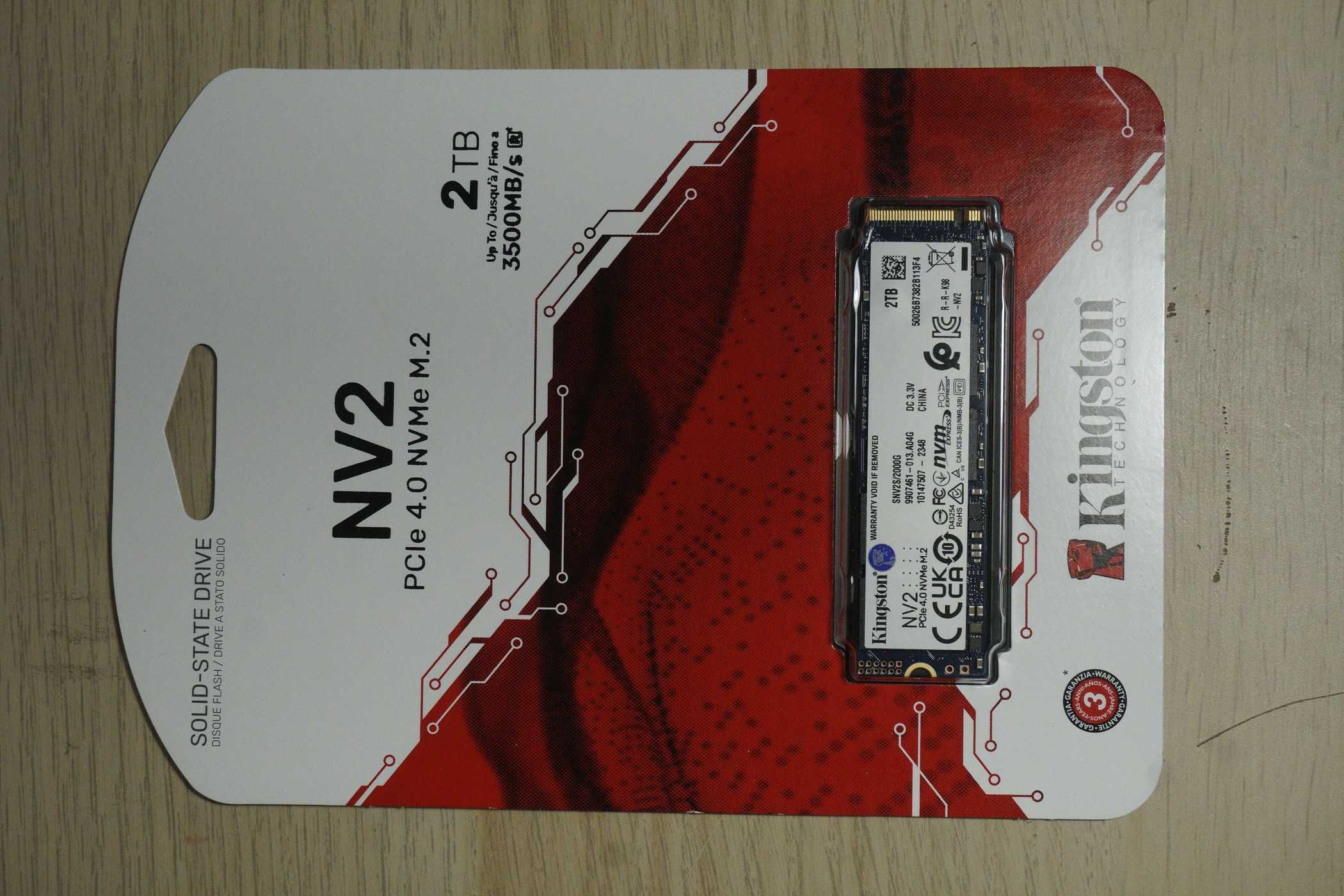 [НОВО] 2TB Kingston NV2 Nvme ssd m2 gen4 - 3,500/2,800MB/s (вкл ДДС)