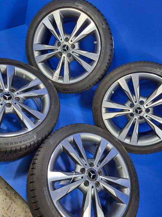 Vand jante/roti OE Mercedes 5x112 R18 + anv 225 45 18 m+s Pirelli