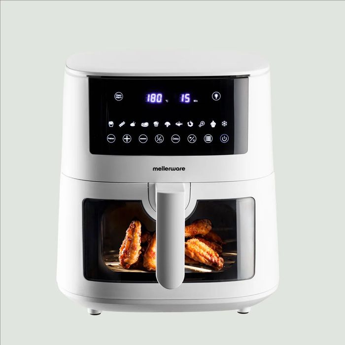 Фритюрник с горещ въздух Mellerware Crunchy Plus 7 Литра и Осветление