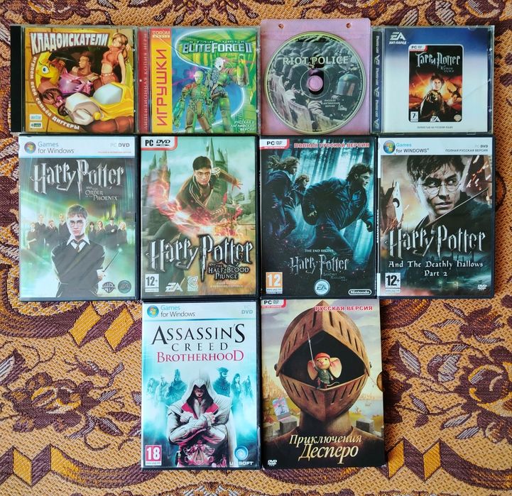 Продам игры для компьютера (CD, DVD диски)