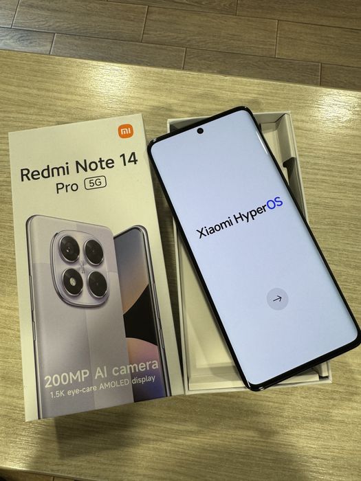 Xiaomi Redmi Note 14 Pro 5G, 256GB, 8GB RAM, Midnight Black, NOU!!