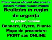 Materiale pentru promovare print si online