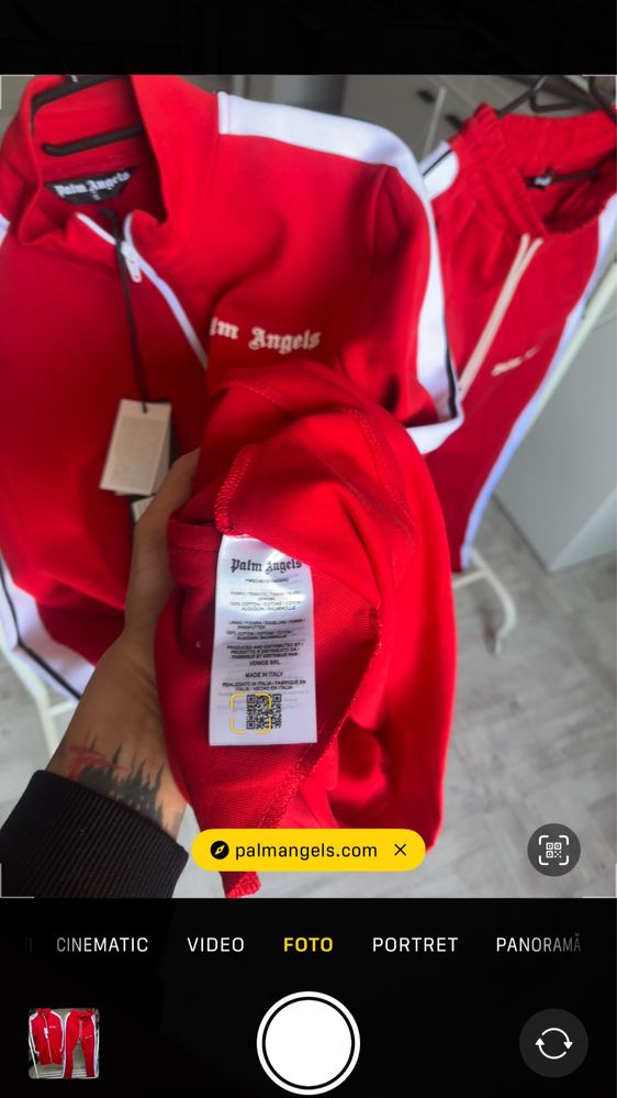 Trening Palm Angels Red Premium