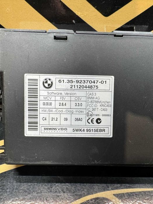 BMW CAS3 модул 5WK49515EBR – оригинален Siemens VDO
