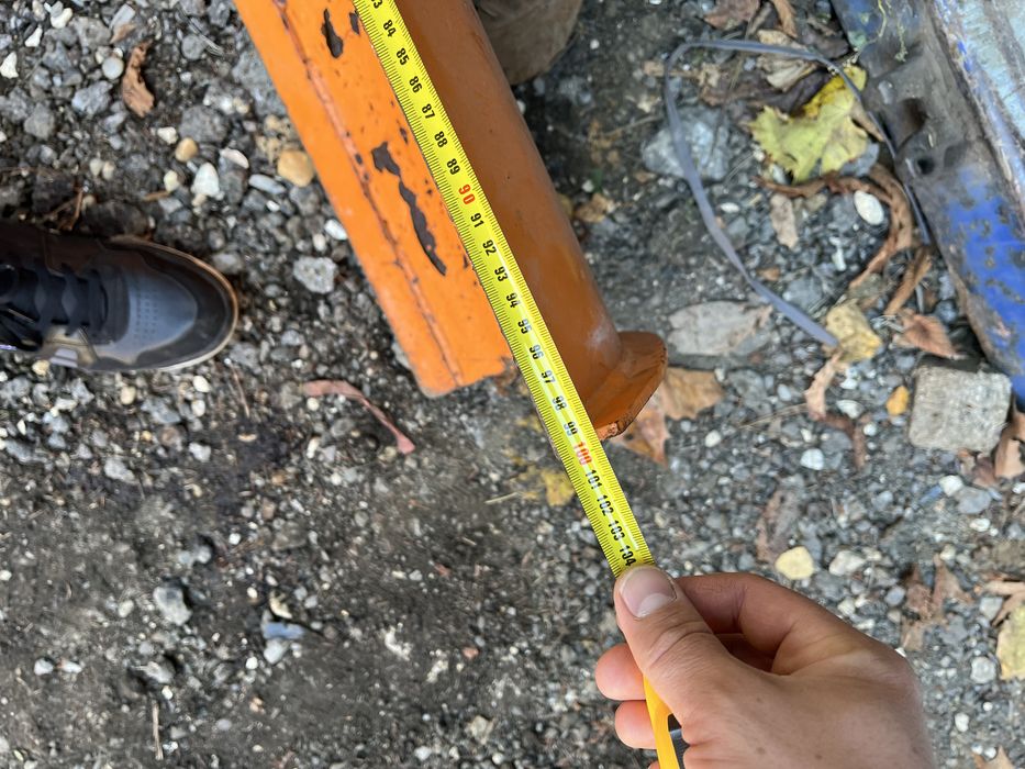 гребло за сняг с прикачен инверат за мотоблок