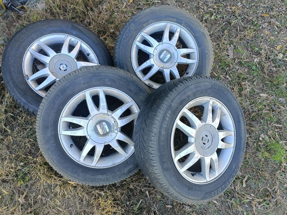 Jante 15" 5x100 - cu anvelope de iarna Seat/bora/golf4