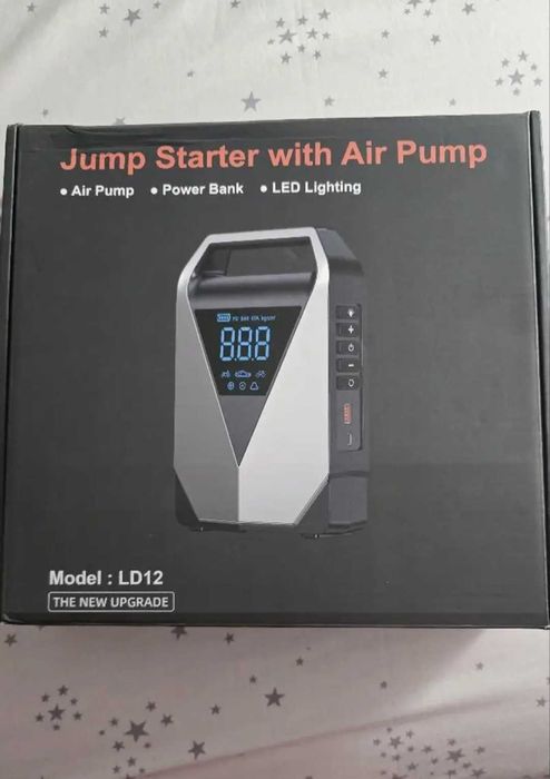 Мултифункционален Автомобилен Стартер LD12 8000A с Въздушен Компресор