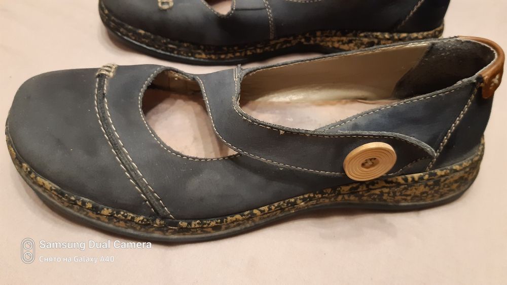 женские кожаные туфли Rieker 39 р.
