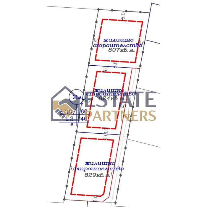 Парцел в Пловдив, област-с.Браниполе площ 904 цена 54250