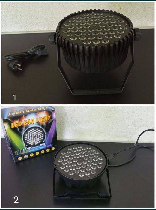 lumini rgb par led 54 x 3 w DMX slim petrecere disco arhitectura