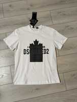 Tricou Barbati Dsquared Leaf White!