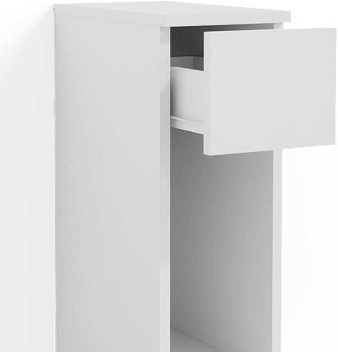 Нощно шкафче Vicco Enton, бяло, 20 х 59,5 см