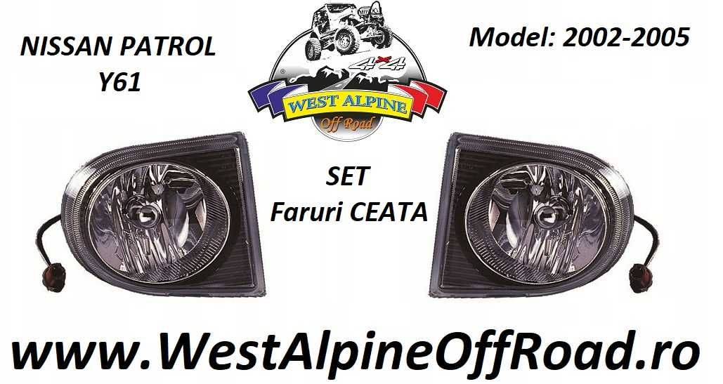 Proiectoare ceata Nissan Patrol Y61 2002-2005 (SET) - Set Faruri ceata