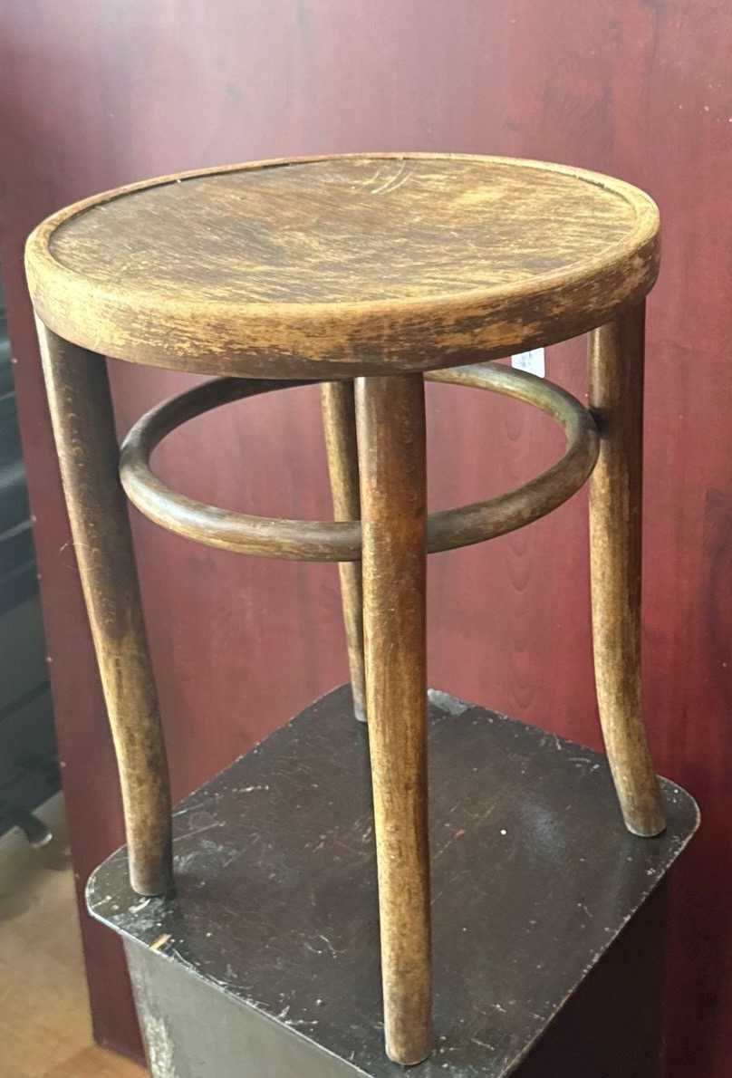 Taburet Vintage din lemn Stil Thonet; Scaun; Scaunel
