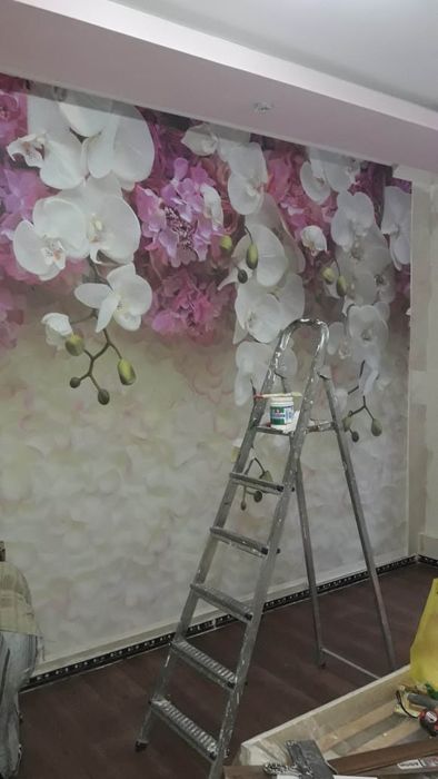 Все виды отделочных работ обои закатка шпаклевка