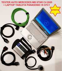 Kit Tester Auto Mercedes MB Star C4 + Laptop Panasonic I5 CFC1 Touch