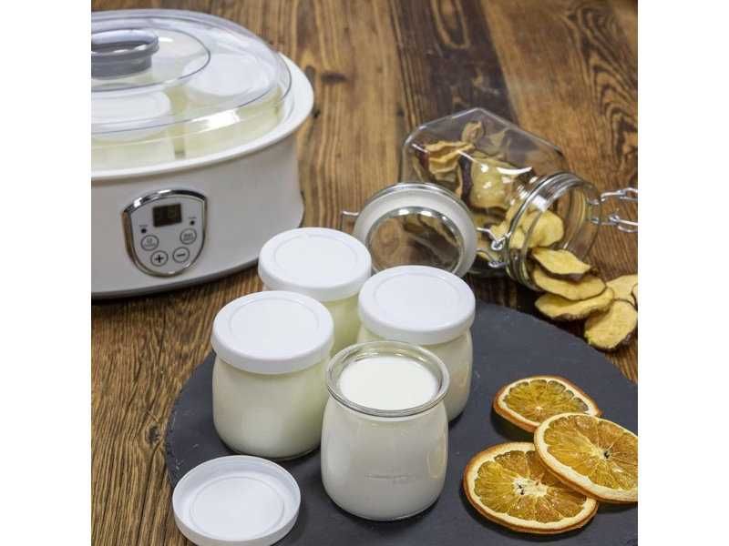 Уред за Кисело Мляко с Термостат и 7 Стъклени Бурканчета Browin 801015