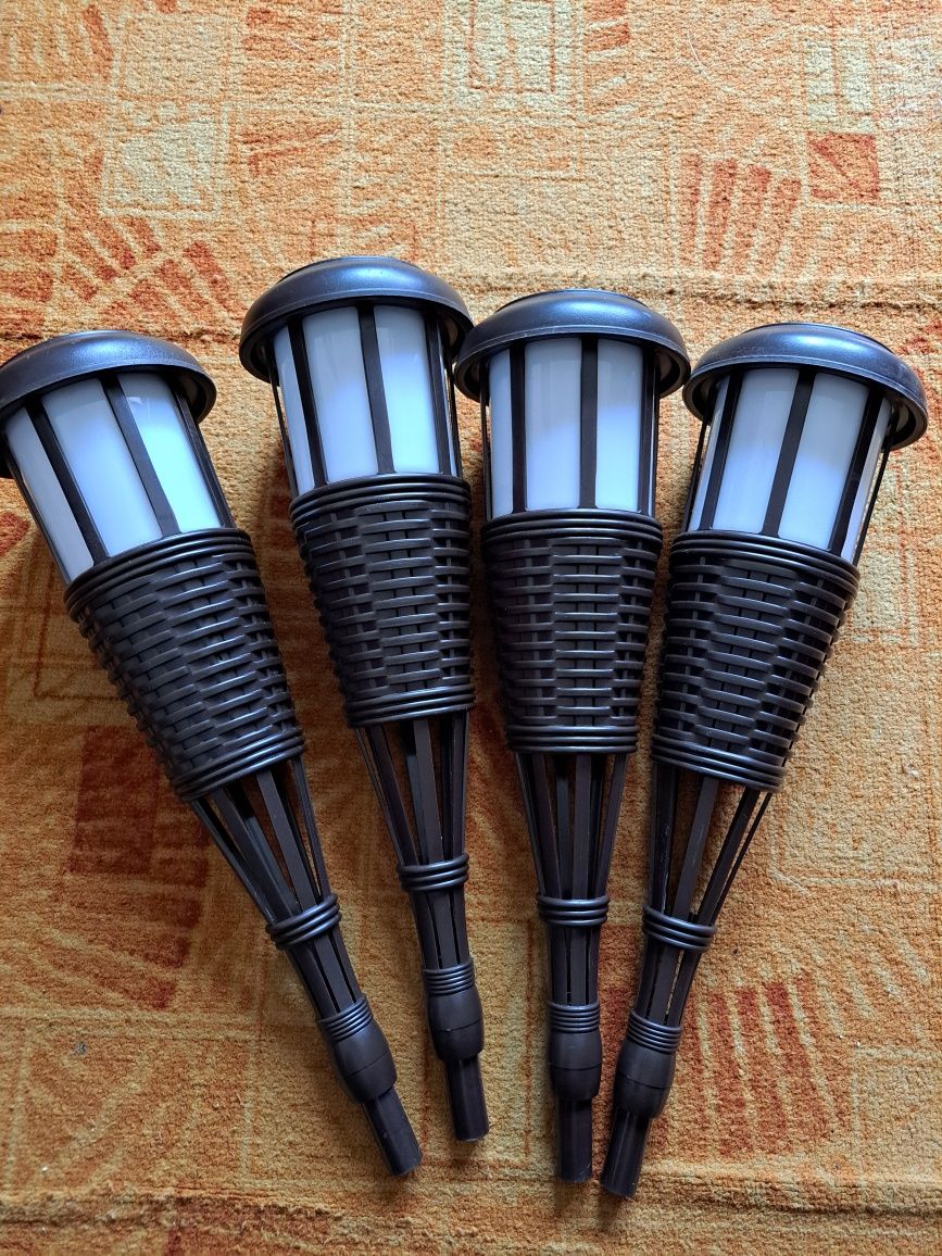 Lampa solara set 4 buc exterior gradina Star-Light tip torta flacara