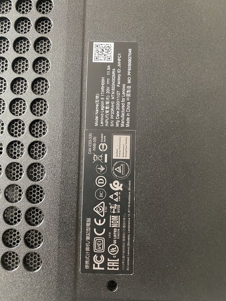 Lenovo legion 5 RTX 2060