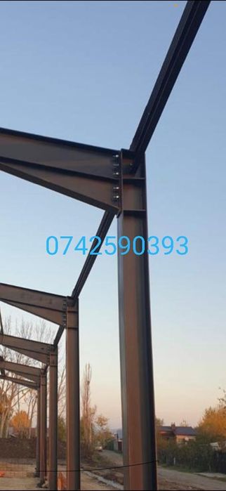 Vand hale metalică structura 20x30h6 prof ipe 300 si hea 240