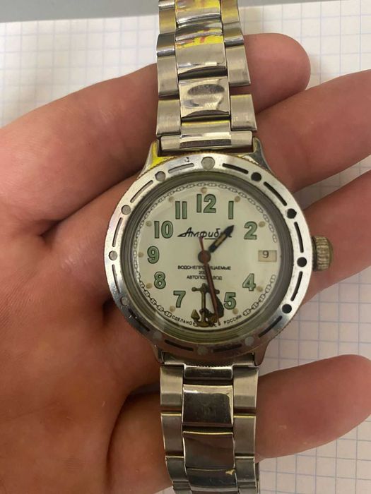 Часы Анфибия Водонепроницаемые