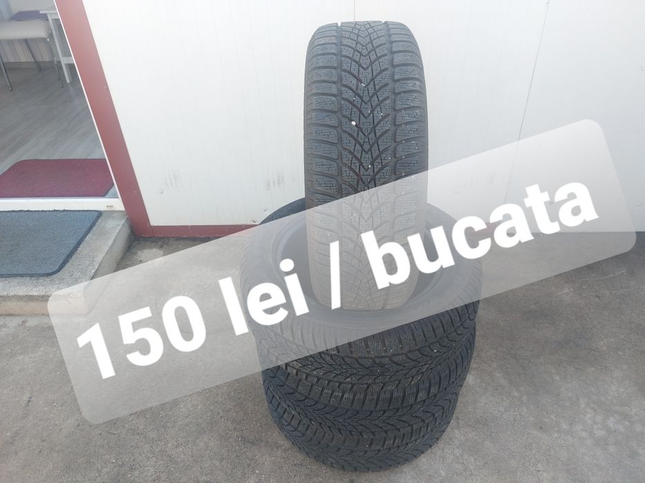 150 lei bucata! Set anvelope M+S 205 55 16 Dunlop Sport 4d! 7 mm