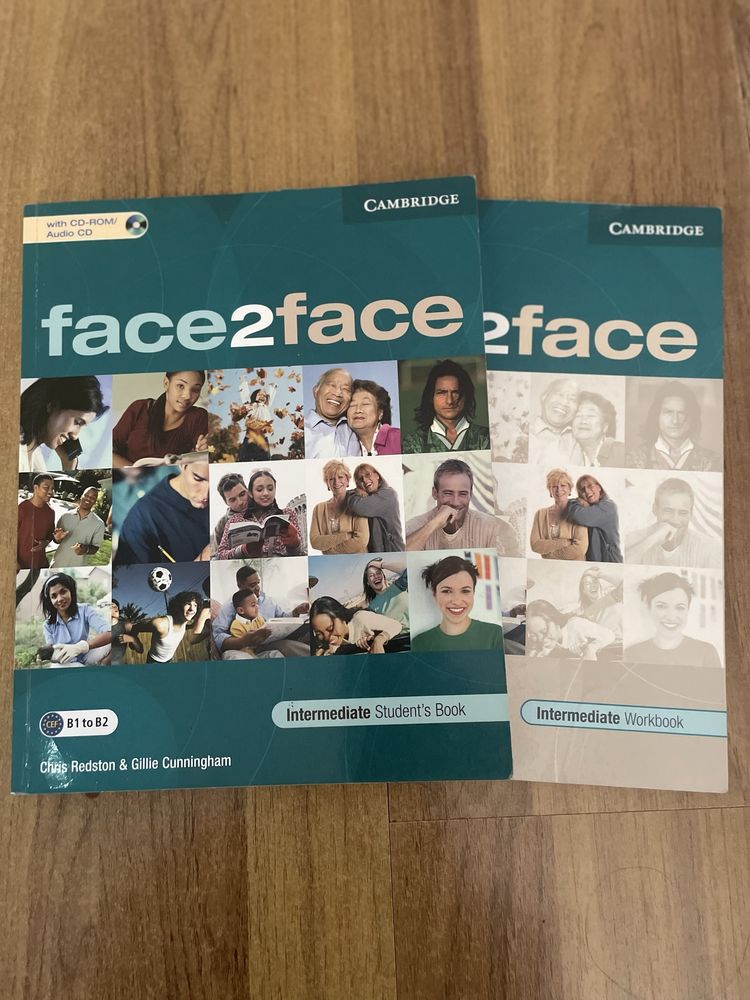 Учебники для изучения английского (face2face, solutions)