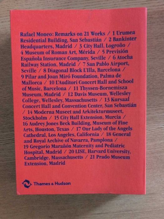 Remarks on 21 works, Rafael Moneo