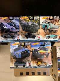 Set 5 Modele Premium Hot Wheels Car Culture HW Off Road 2023 Case F