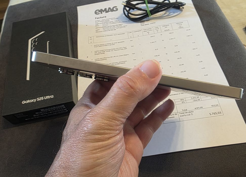 Samsung s25 ultra 12gb ram 512gb titanium gray factura si garantie