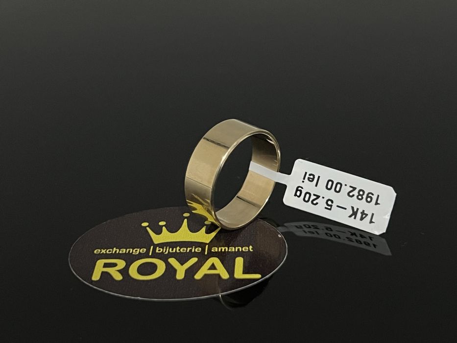 Bijuteria Royal CB : Inel stil Verigheta aur 14k 5,20gr