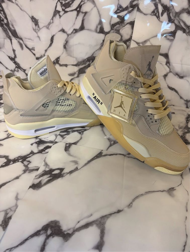 Jordan 4 Retro Off-White Sail (44)