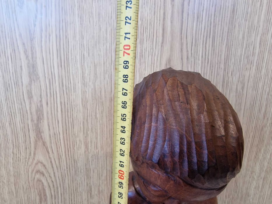 Статуетка дърворезба 69 см.