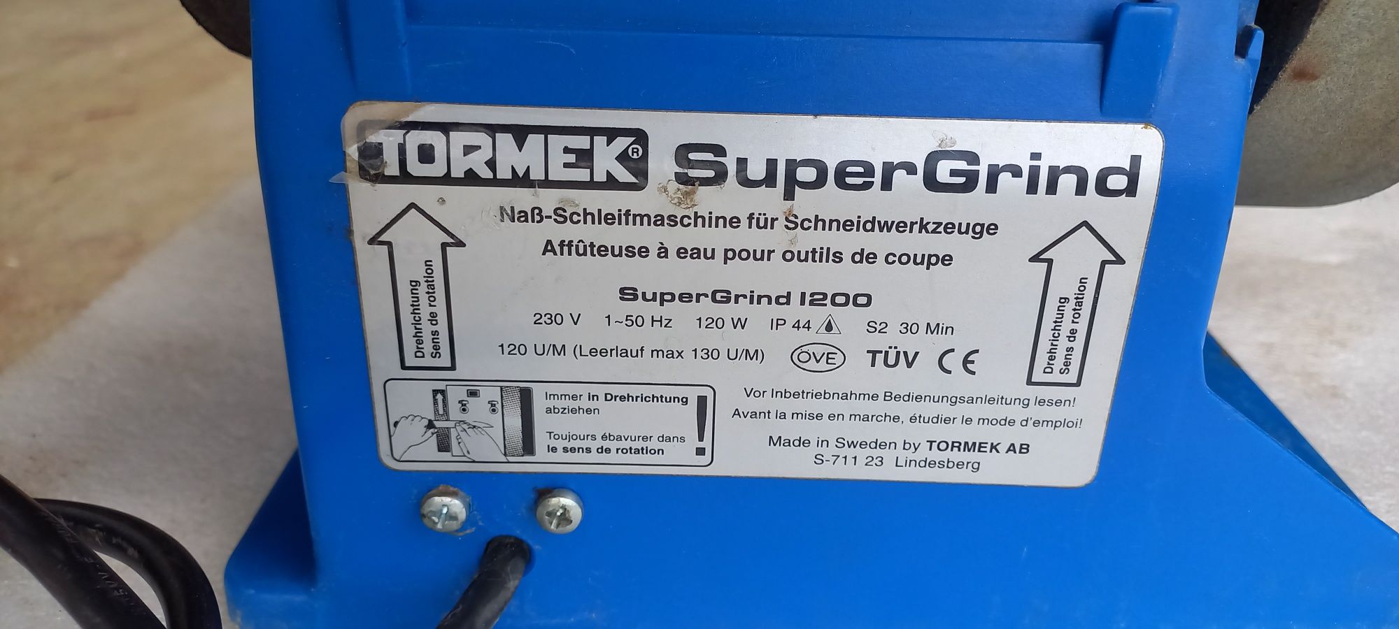 Tormek SuperGrind 1200 polizor tocila profesională originală