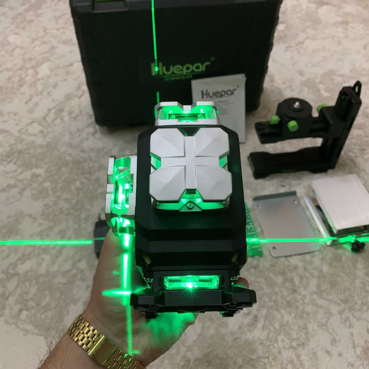 Nivela Laser Huepar S04CG 4D – 16 linii NOU!