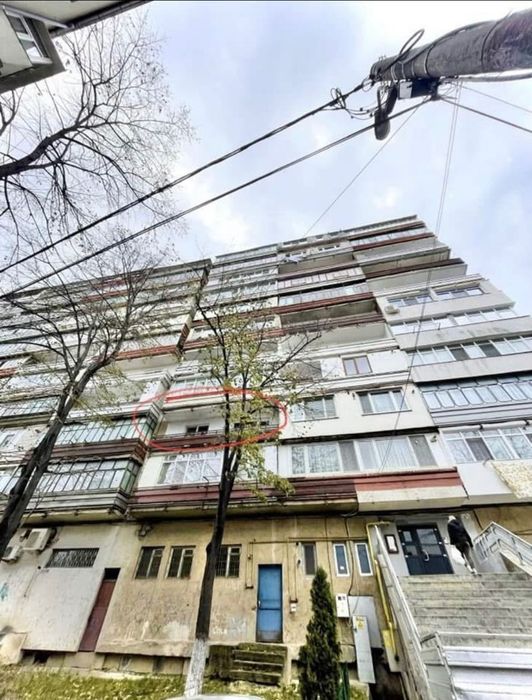 Apartament 2 dormitoare+living cu bucătărie și balcon deschis 7mp