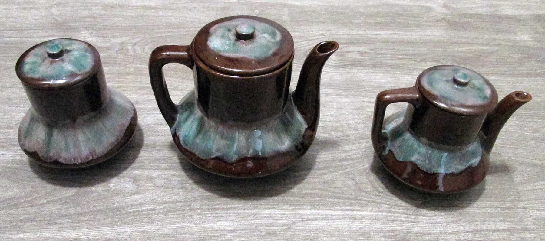 Красив български антикварен комплект за чай